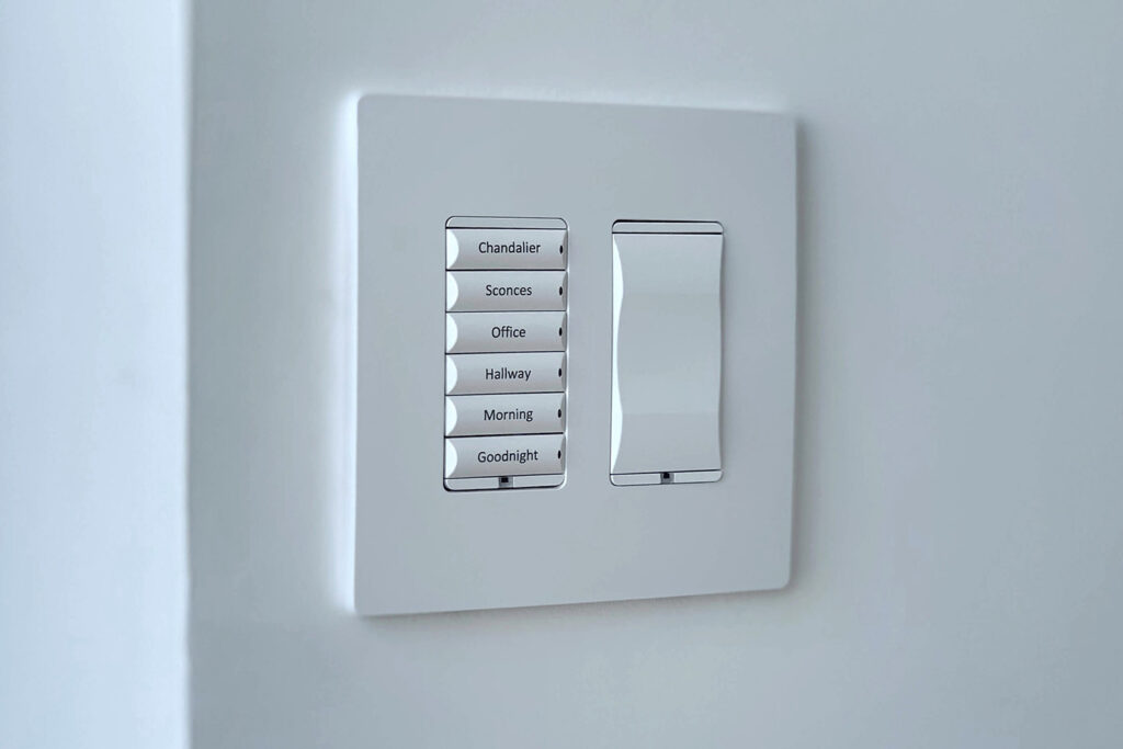 a labeled smart switch that programmed by location and time